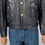 1950s Mens Chicago Police Leather Jacket