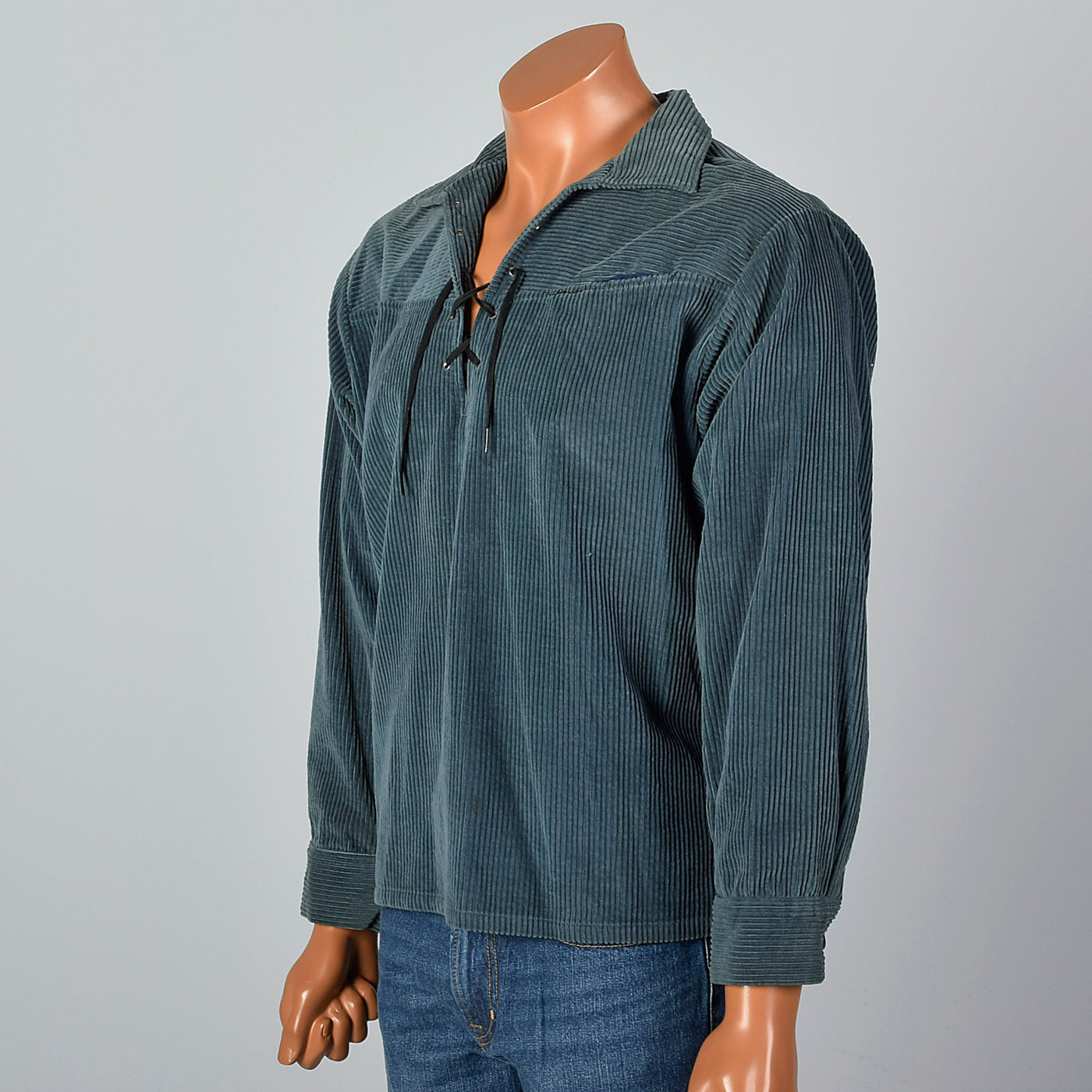 1960s Blue Corduroy Shirt