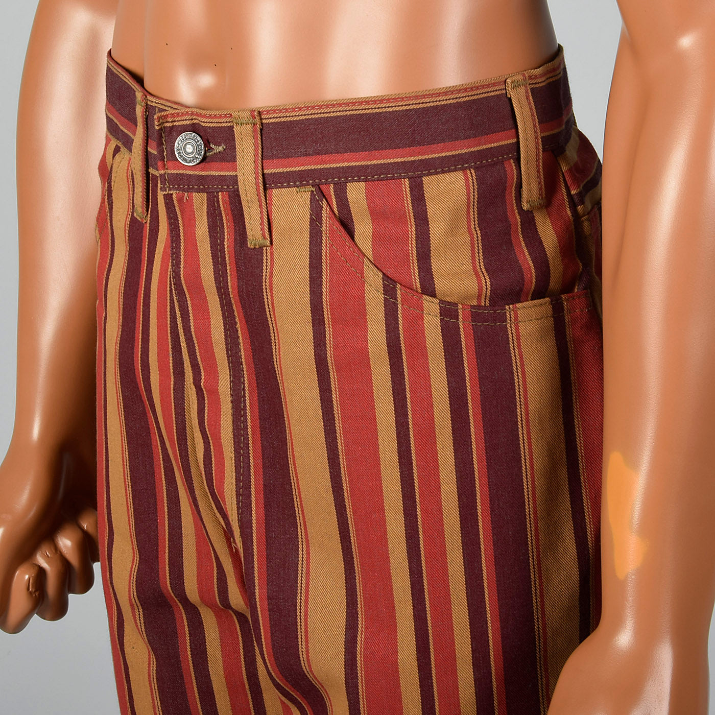 1960s Mens Deadstock Levi's Stripe Bell Bottoms