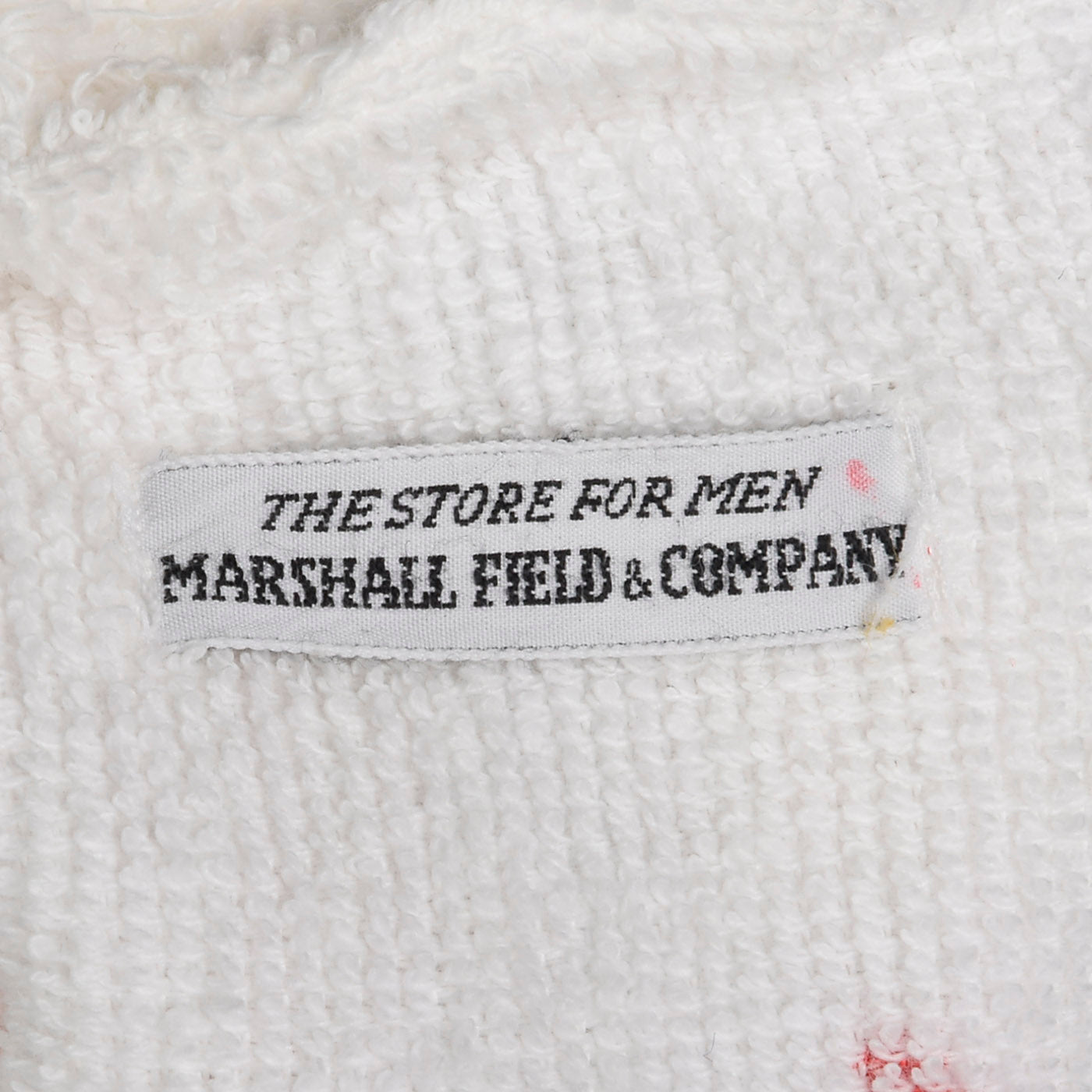 1950s Mens Terry Cloth Pull Over Shirt with Fish