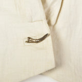 Small Helmut Lang White Jacket with Leather Sleeves