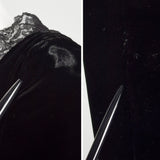 Medium 1970s Mollie Parnis Dress Classic Black Velvet Cocktail Party Modest Evening Gown