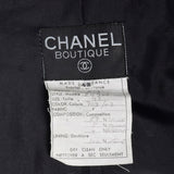 Small Chanel 1980s Black Boucle Skirt Suit