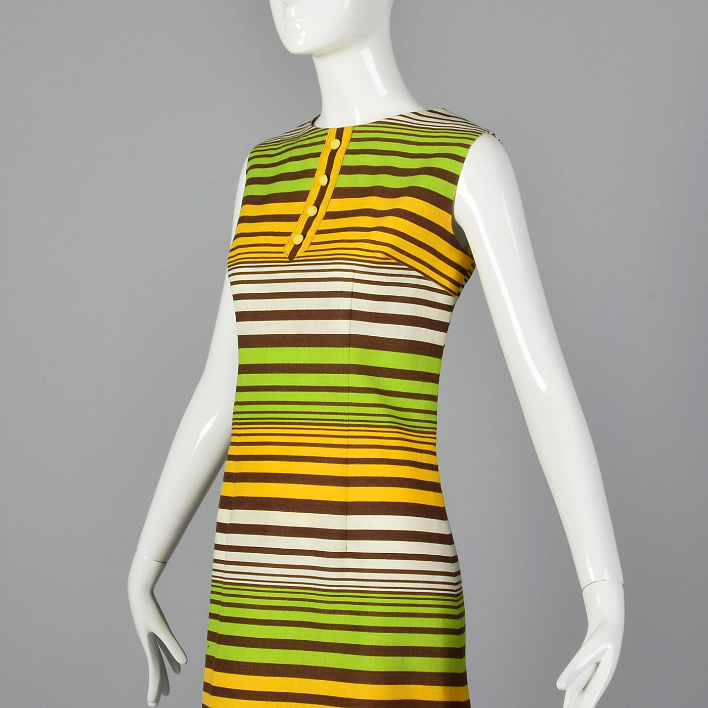 1960s Striped Shift Dress