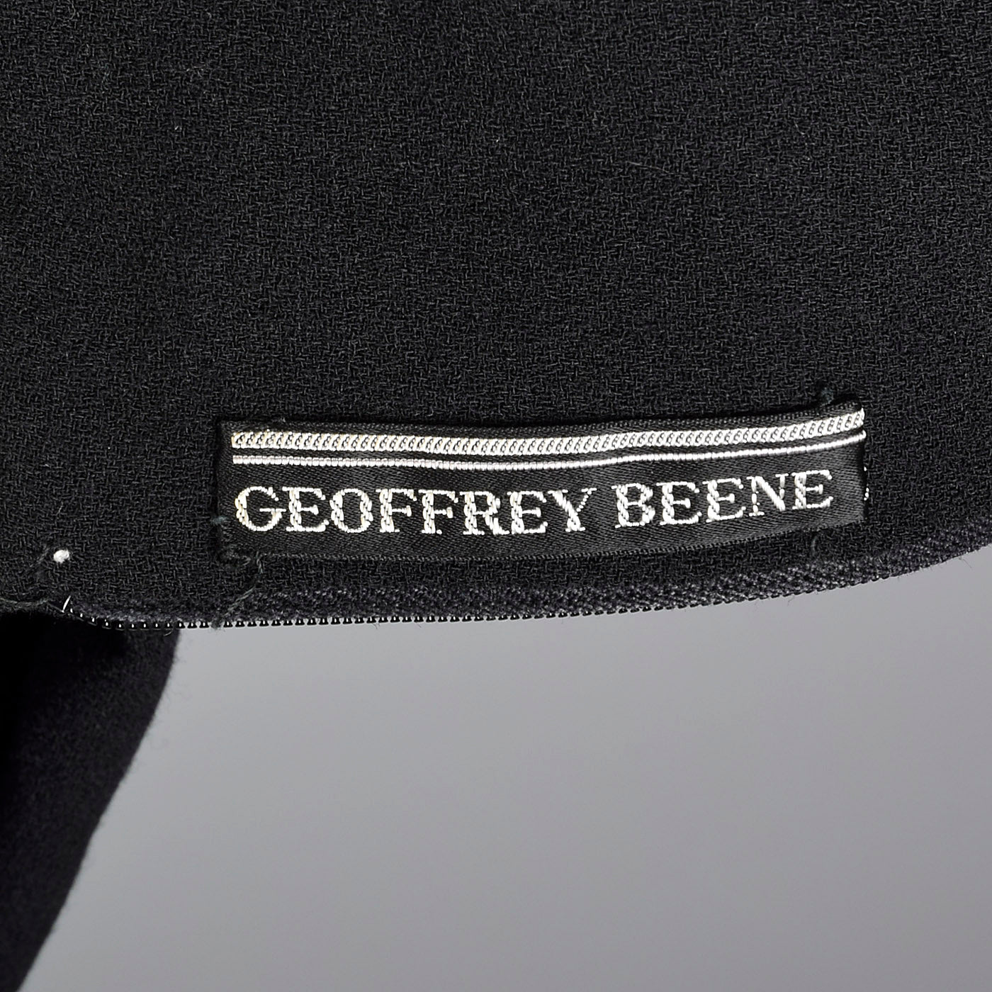 1970s Geoffrey Beene Black Pencil Dress