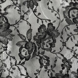 1960s Deadstock Black Floral Lace Top