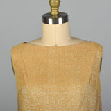 1960s Gold Lurex Skirt Set
