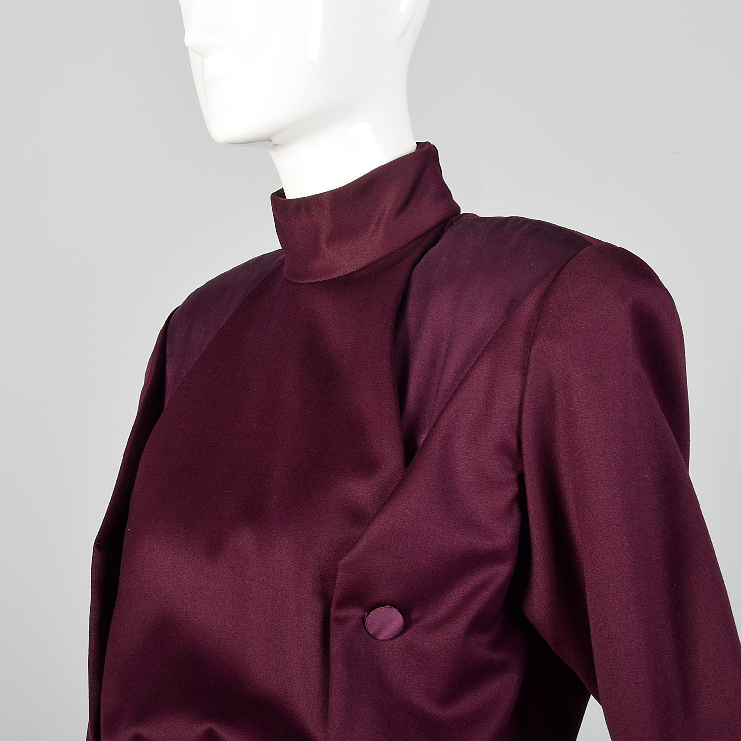Medium Galanos 1980s Purple Dress