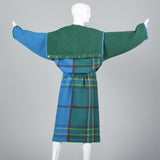 Jean Charles de Castelbajac Plaid Blanket Coat