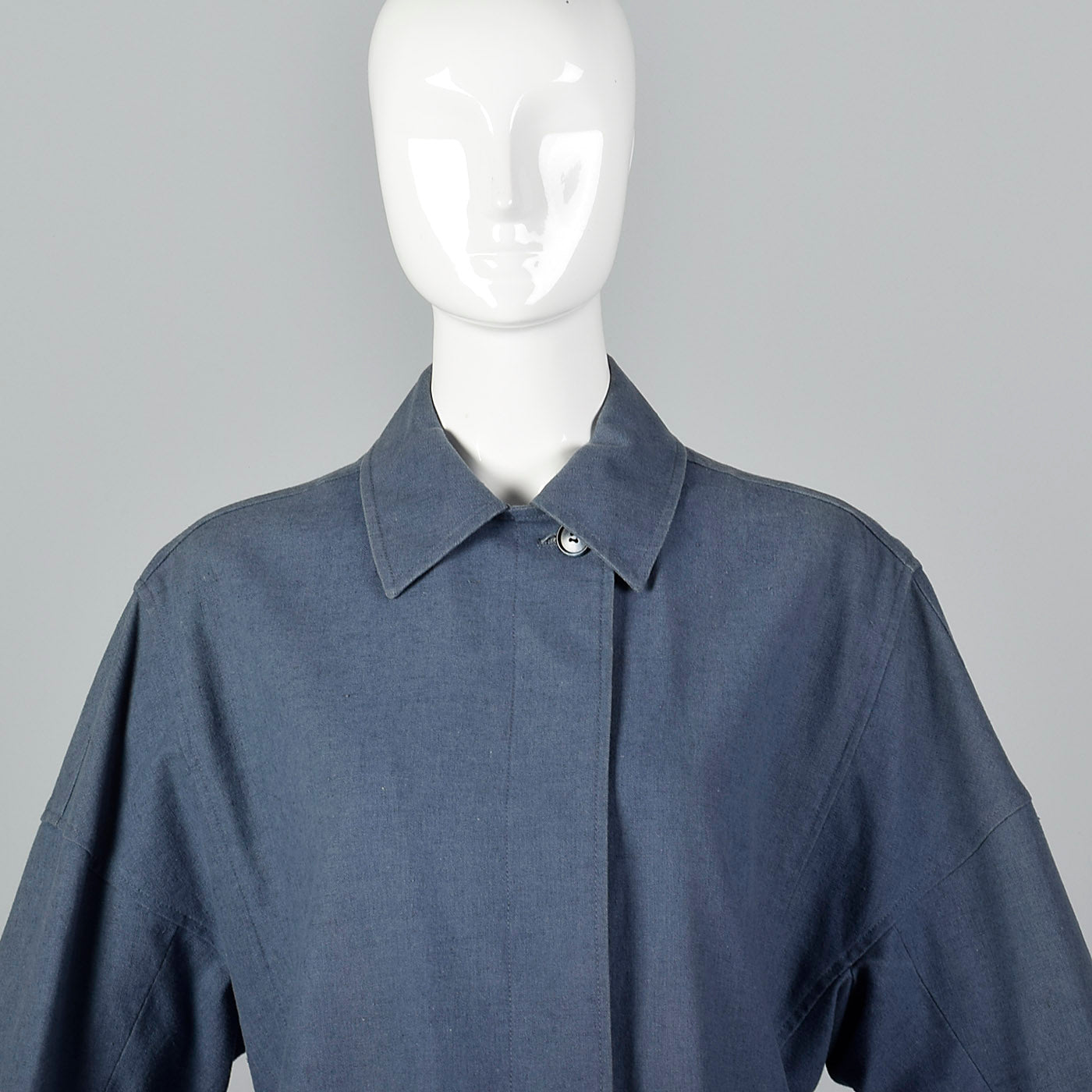 1980s Calvin Klein Blue Canvas Jacket