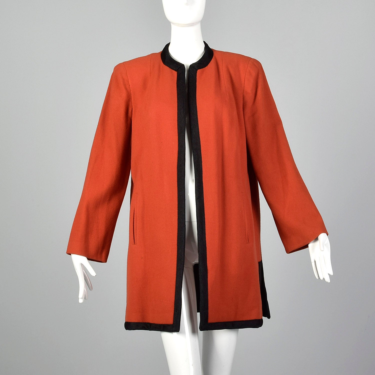 1940s Coral Tweed Clutch Coat