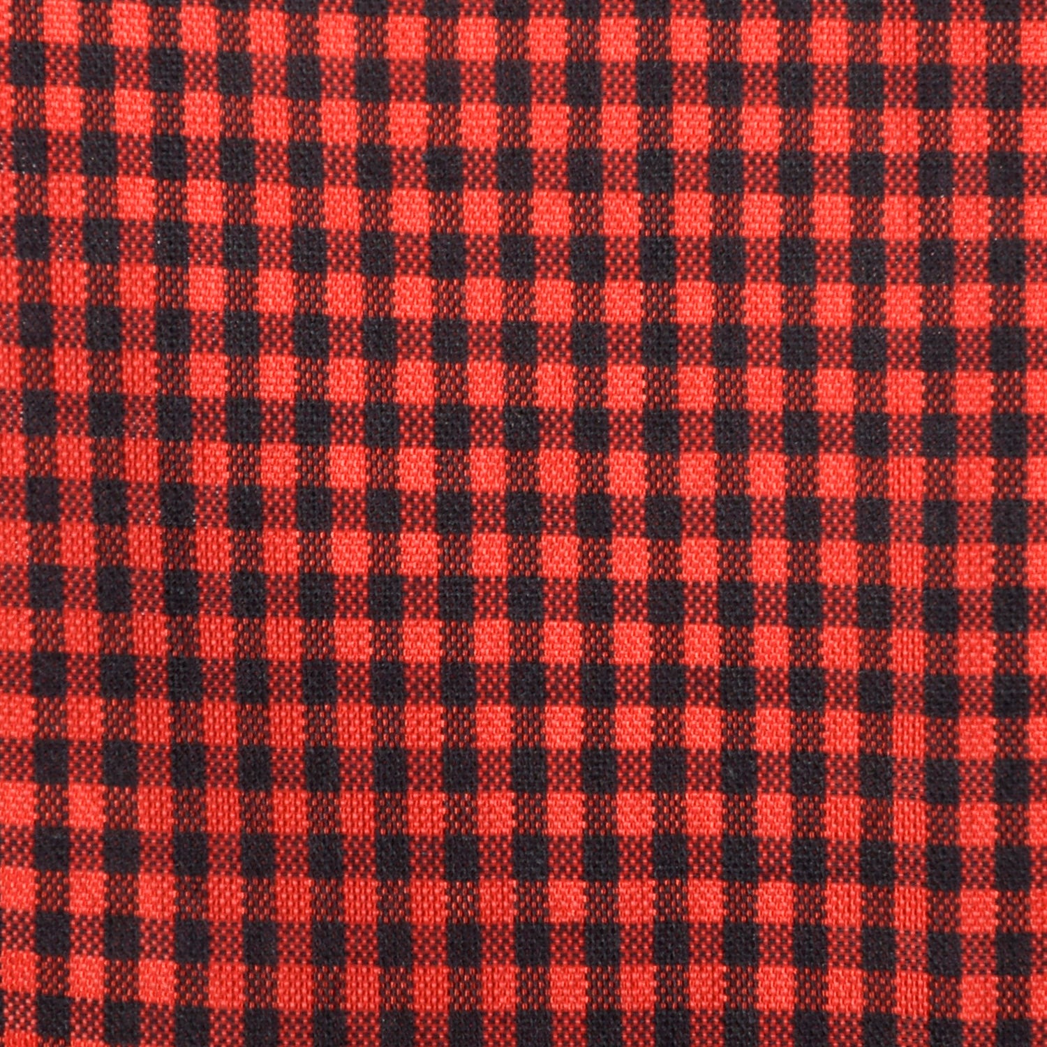 XL 1950s Red and Black Gingham Day Dress