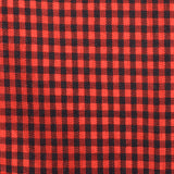 XL 1950s Red and Black Gingham Day Dress