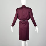 Medium Galanos 1980s Purple Dress