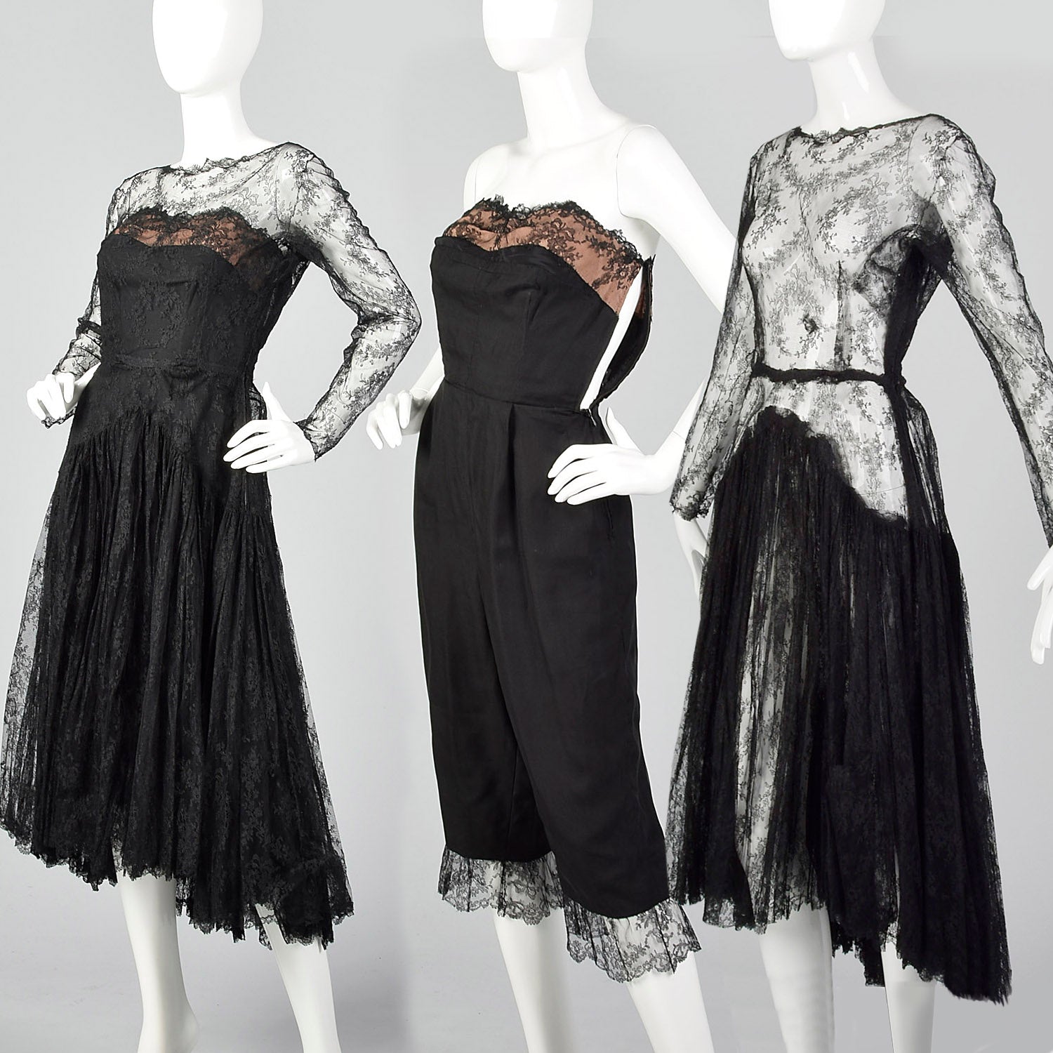 EISA Lace Dress with Jumpsuit