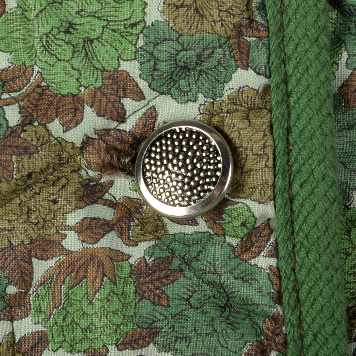 1960s Quilted Cotton Jacket in a Floral Print