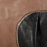 XXS 1990s Black Leather A-Line Skirt