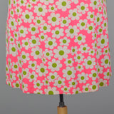 1960s Deadstock Pink Floral Dress