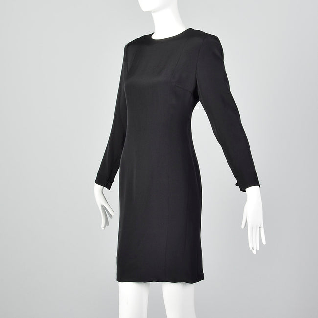 Pauline Trigere Late 1970s / Early 1980s Black Dress