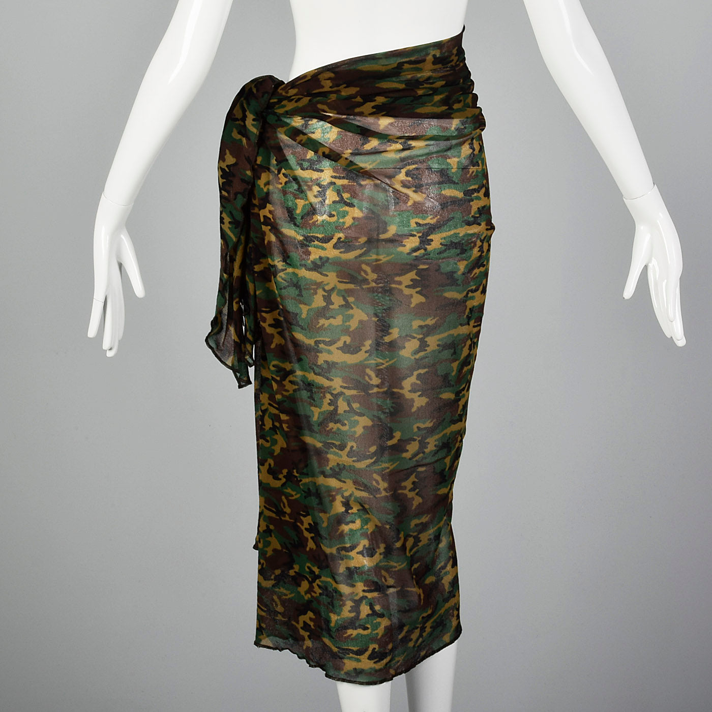 Jean Paul Gaultier Camo Mesh Wrap