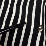 2000s Marimekko Black and White Striped Shirt