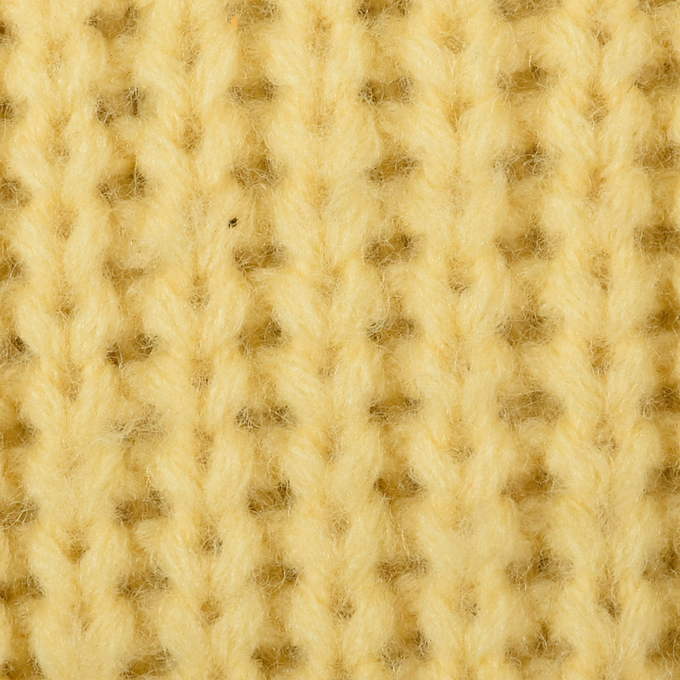 1960s Mens Yellow Chunky Knit Wool Sweater