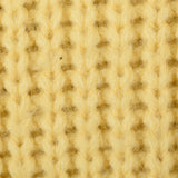 1960s Mens Yellow Chunky Knit Wool Sweater