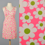 1960s Deadstock Pink Floral Dress