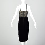 Small 1940s Illusion Bodice Evening Dress