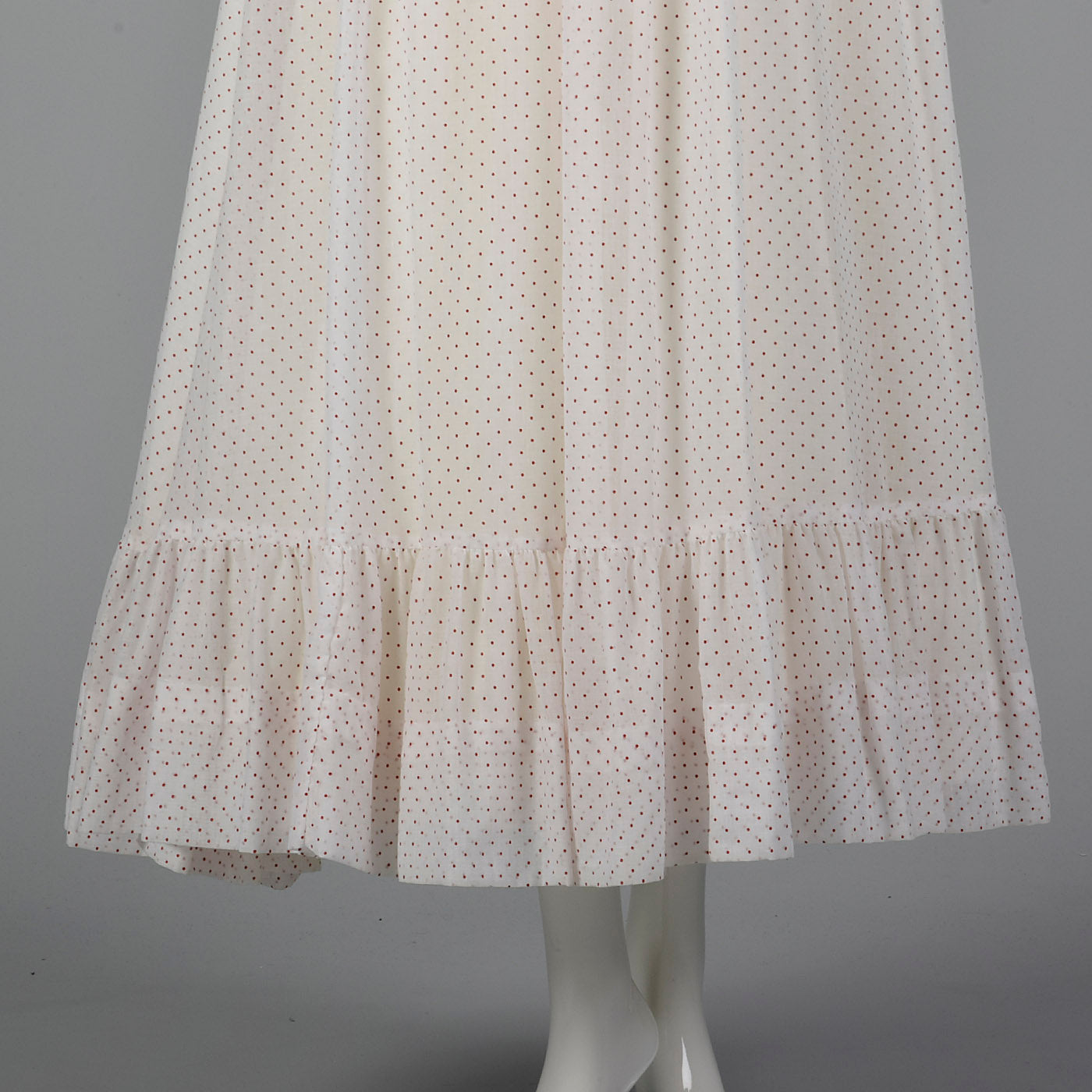 1970s Polka Dot Prom Dress