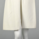 XS Bob Bugnand 1950s Beaded Short White Dress