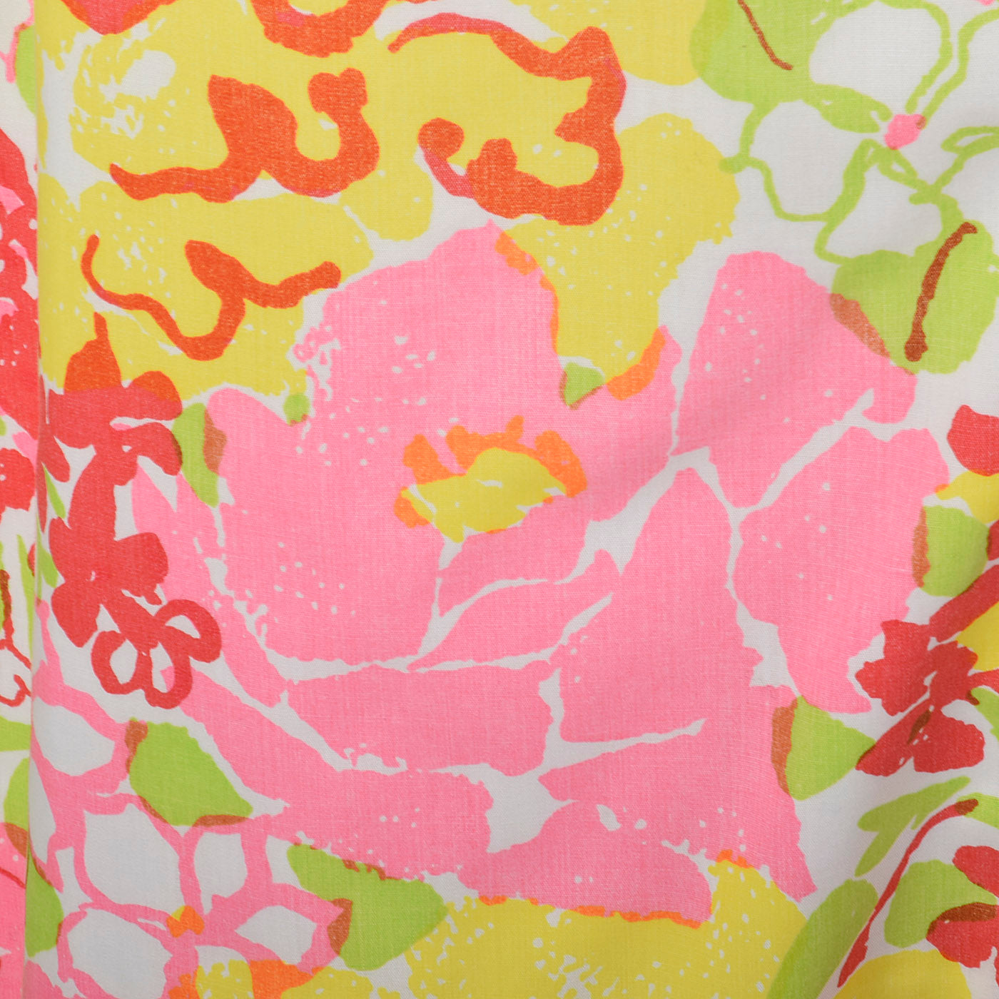 1970s Lilly Pulitzer Colorful Print Faux Wrap Mini Skirt