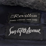 Saks Fifth Avenue Revillon Full Length Sheared Beaver Coat with Fox Fur Tuxedo