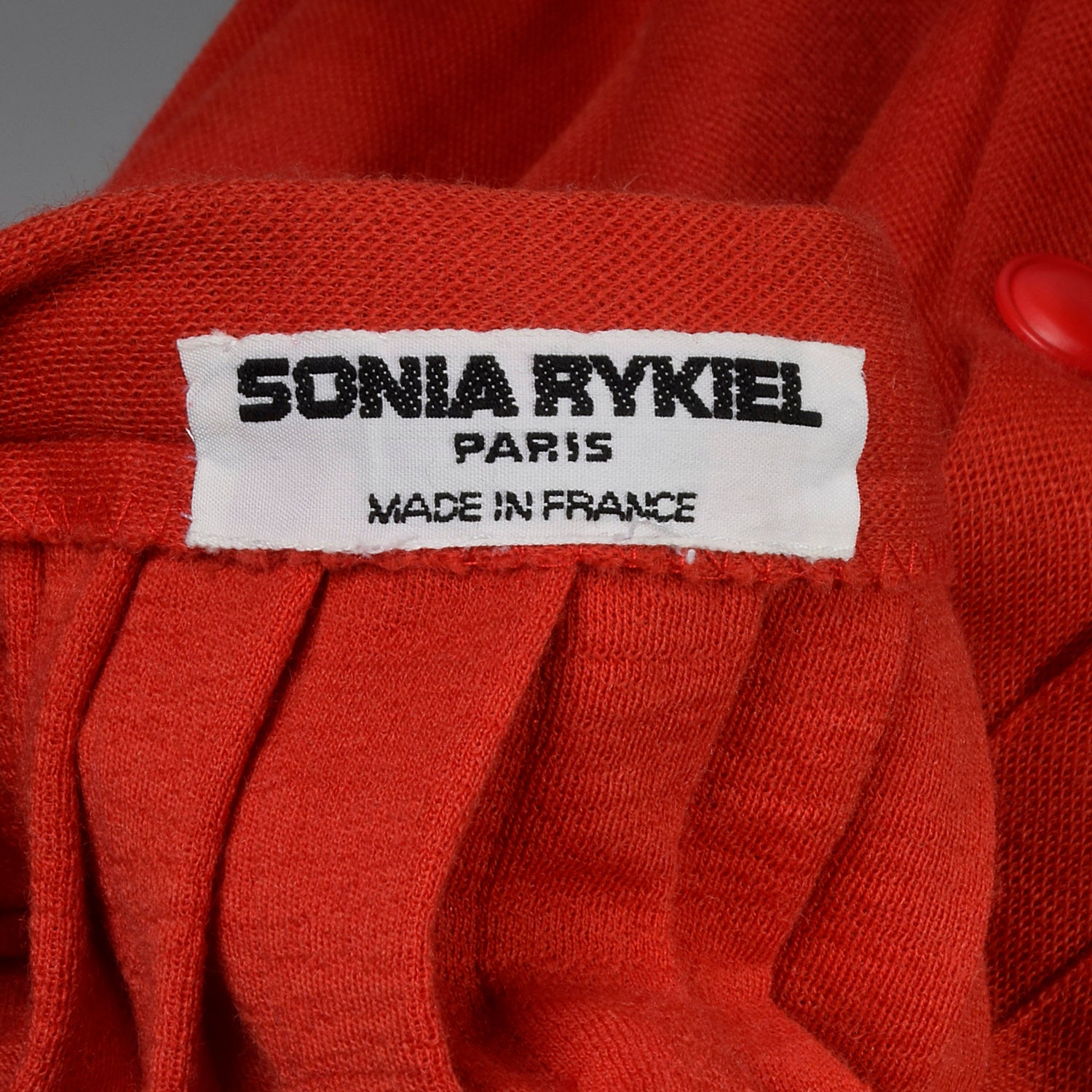 Small Sonia Rykiel 1980s Red Knit Pleated Skirt