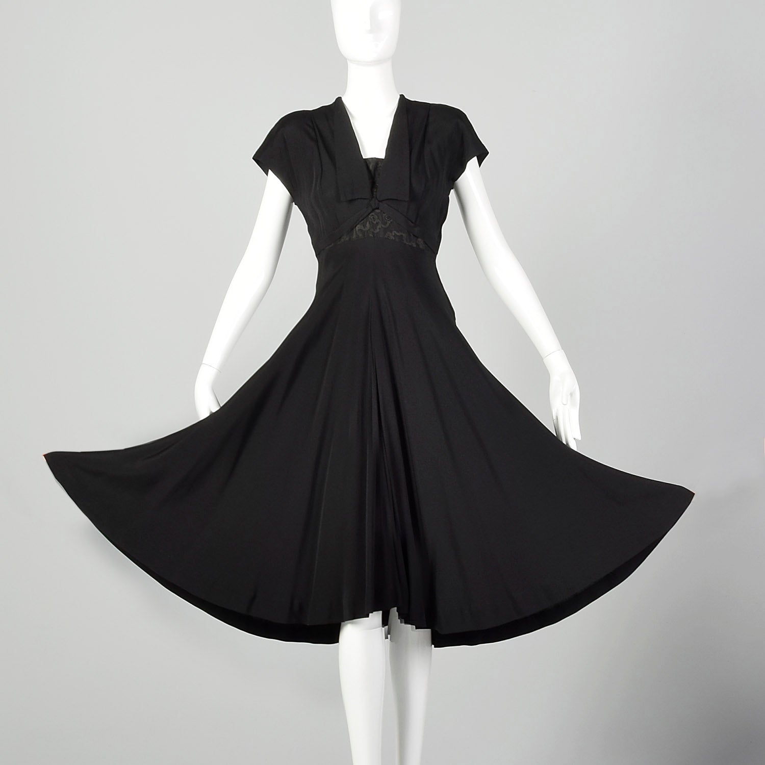 Small 1940s Black Dress