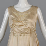 1920s Ivory Silk Wedding Dress