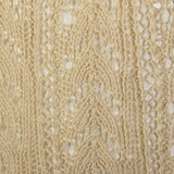 XS 1930s Hand Knit Dress Bohemian Sheer Cotton Short Sleeves