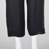 1990s Giorgio Armani Silk Lined Drawstring Pants