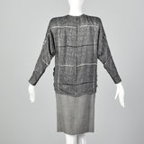 XS Galanos 1980s Skirt and Blouse Set