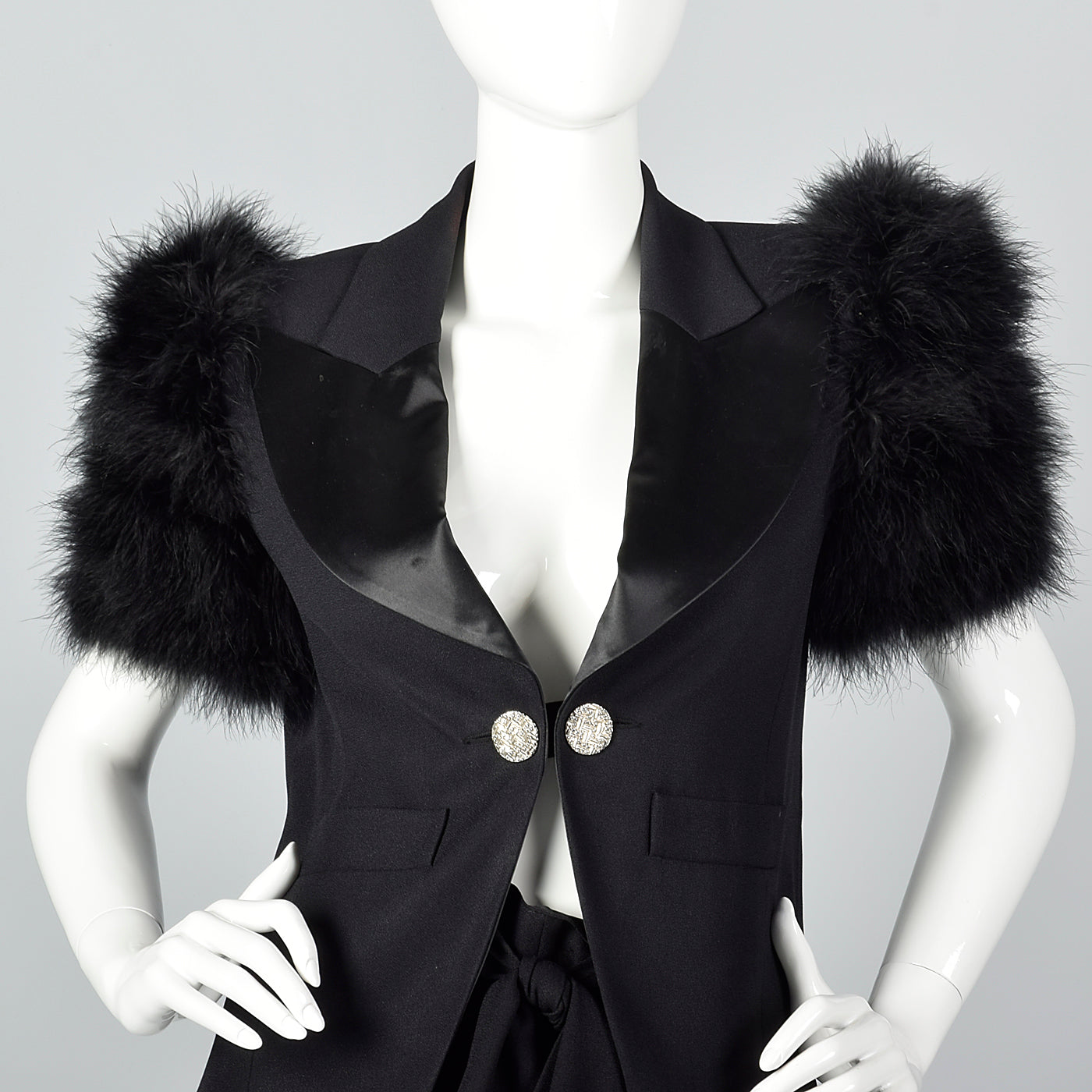 Spring/Summer 1995 Sonia Rykiel Marabou Feather Suit