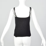 1990s Armani Collezioni Black Tank Top