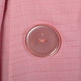 1950s Pink Polished Cotton Dress with Large Buttons