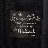 1950s Black Wool Coat with Mink Collar