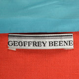 1960s Geoffrey Beene Orange Linen Skirt Suit