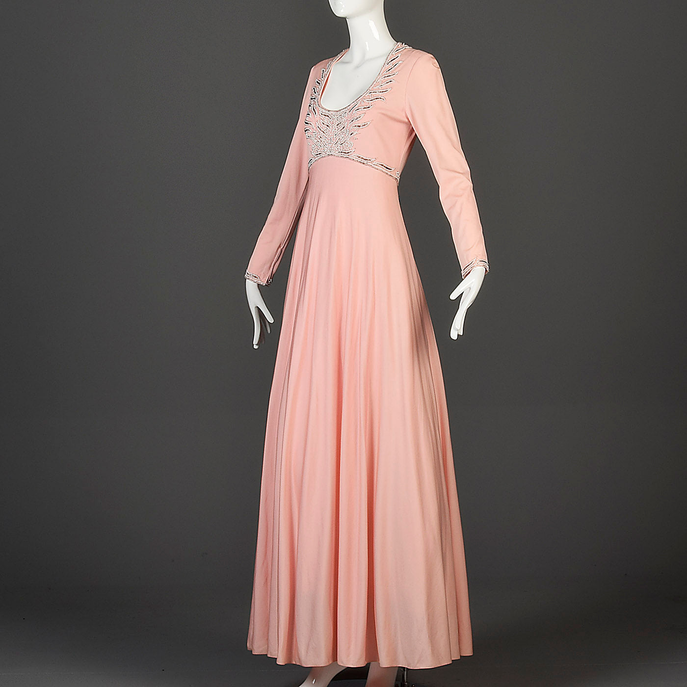 1960s Victoria Royal LTD Pink Formal Gown Style & Salvage 1960s Victoria Royal LTD Pink Formal Gown Style & Salvage