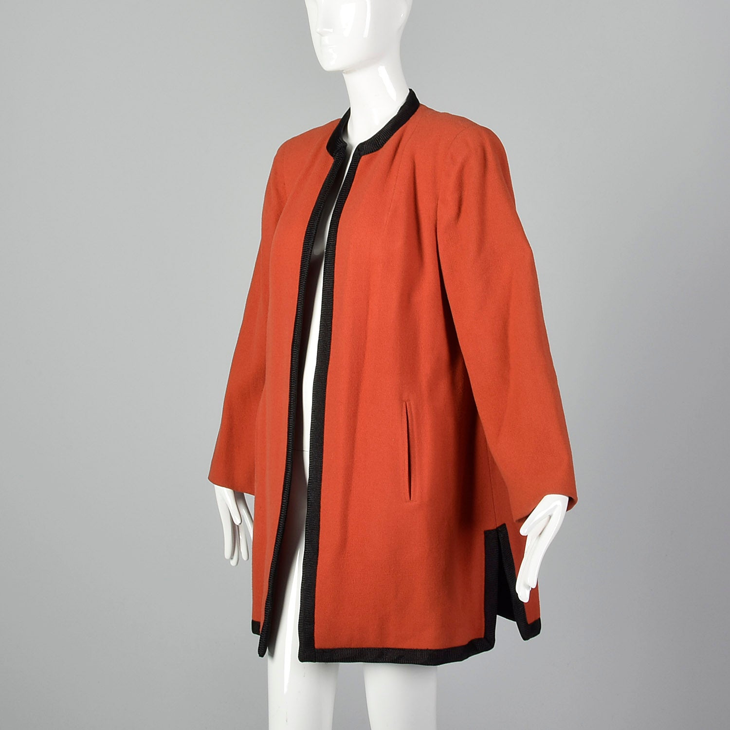 1940s Coral Tweed Clutch Coat