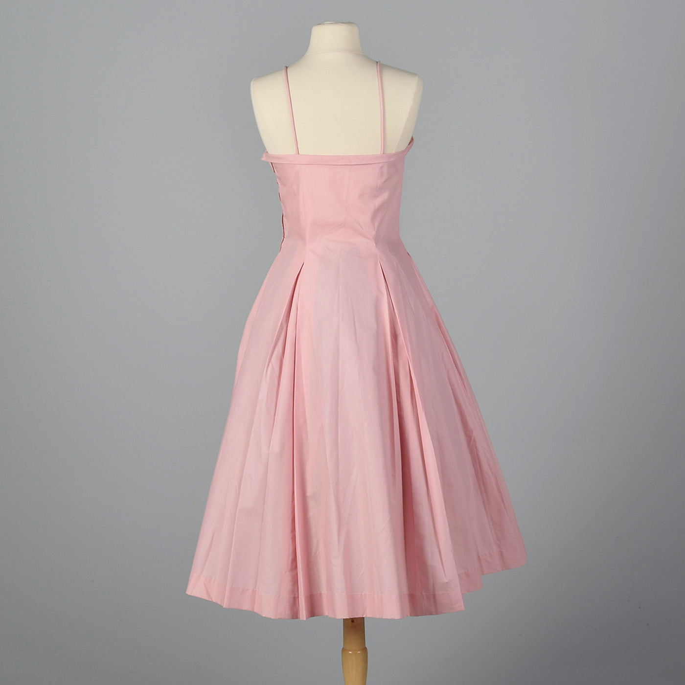 1950s Pink Party Dress with Full Skirt