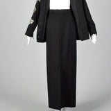 Small Miguel Cruz 1980s Two Piece Skirt Suit