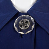 1940s Navy Coat with Lucite Button