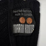 1970s Marni Knits Tight Black Turtleneck Dress